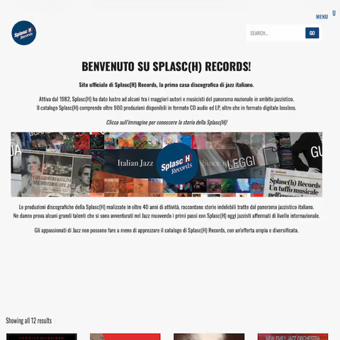 Splasch Records e-Commerce Website